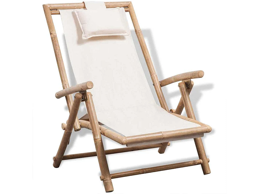 Espreguiçadeira de exterior bambu