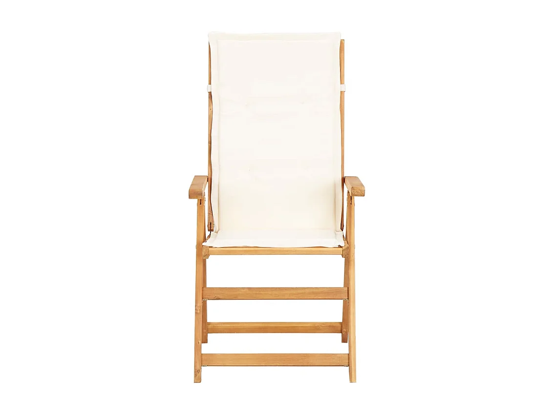 Verstellbare Gartenstühle 2 Stk. Braun Massivholz Akazie