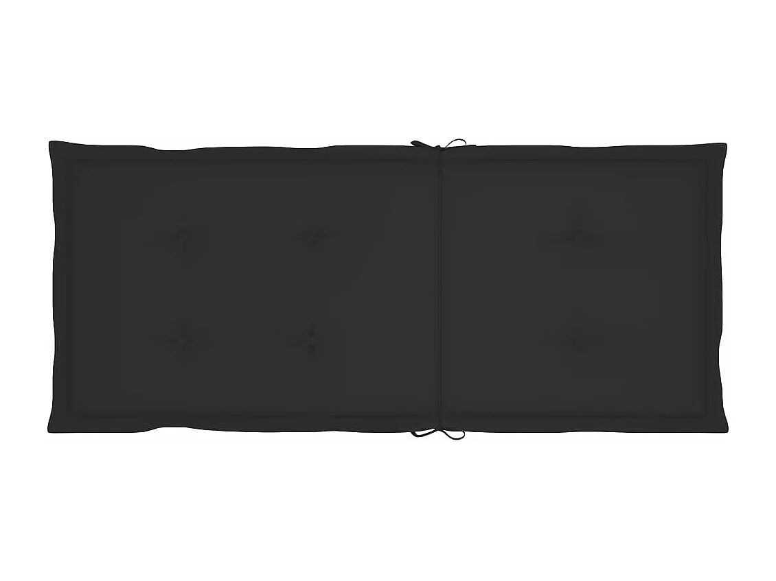 Sedie da Giardino Reclinabili 2pz con Cuscini Massello Acacia