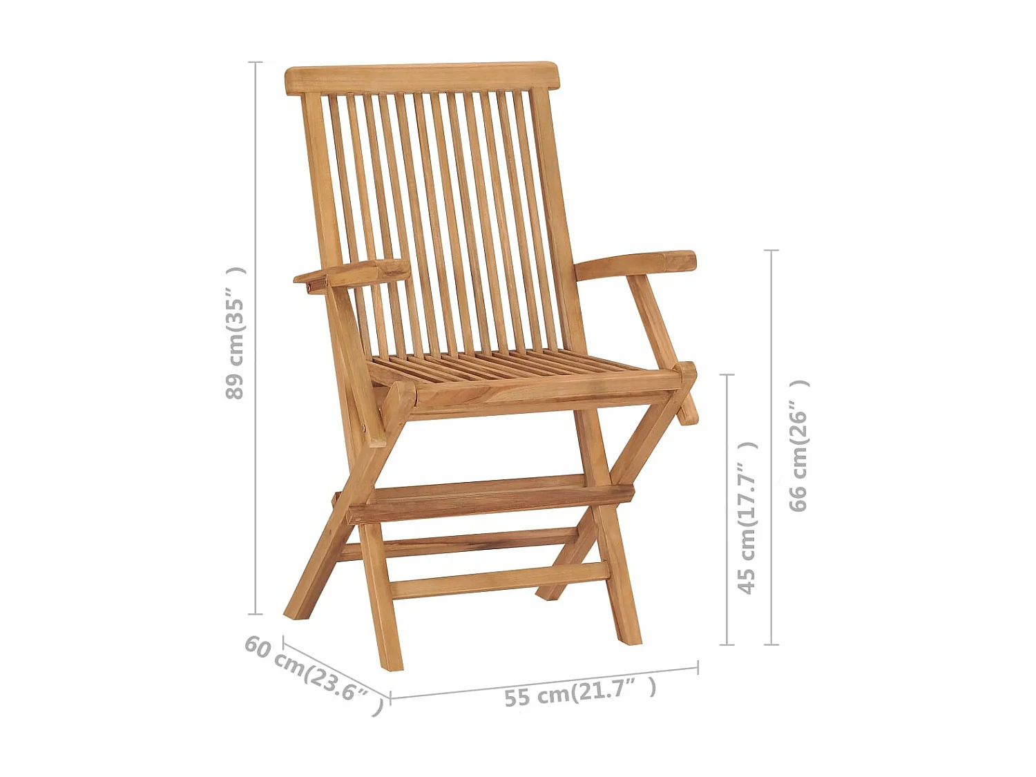 Sedie da Giardino 2 pz con Cuscini Blu Legno Massello di Teak