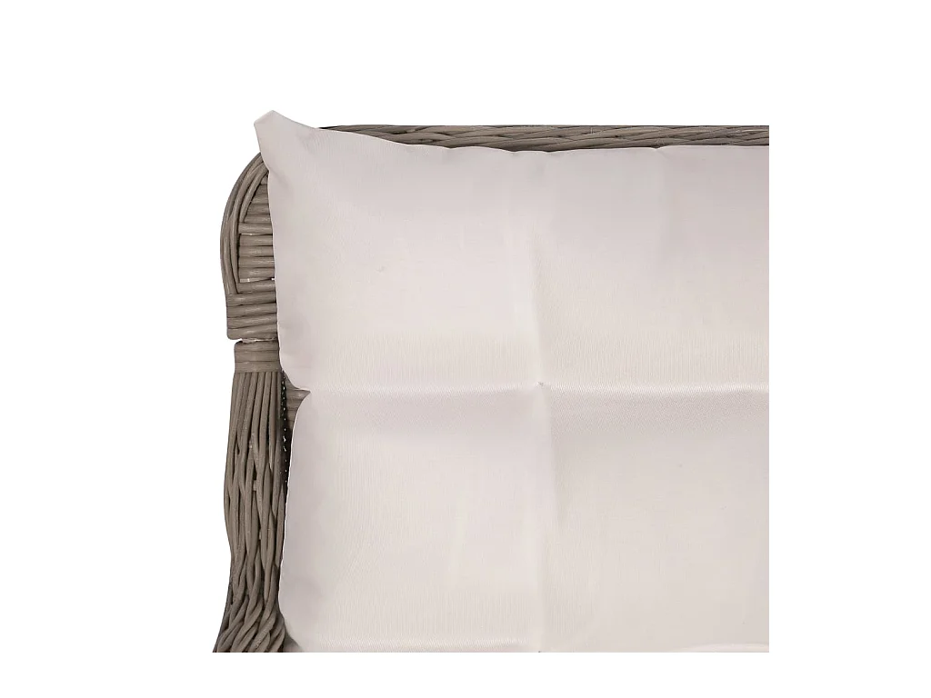 Gartenstühle mit Polstern 2 Stk. Poly Rattan Braun