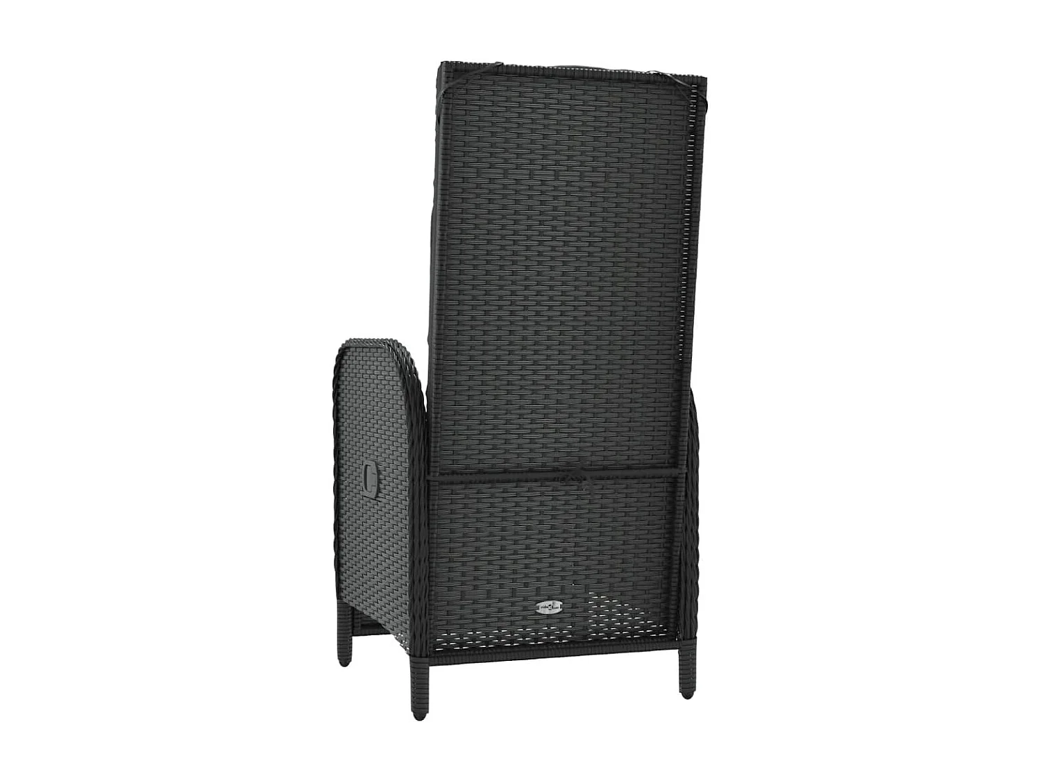 Garten-Relaxsessel mit Kissen 2 Stk. Poly Rattan Schwarz
