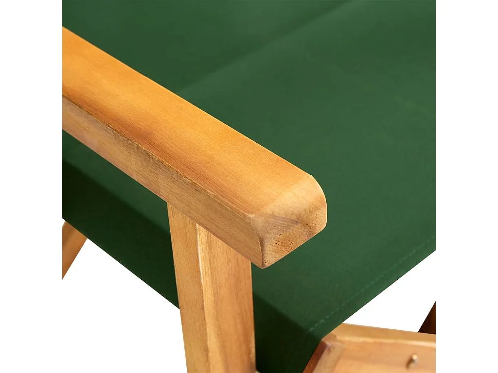 Sedia da Regista in Legno Massello di Acacia Verde