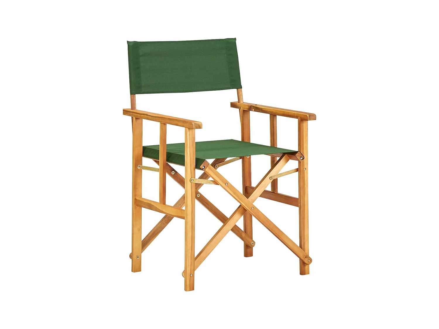 Chaise de metteur en scène bois massif d'acacia vert