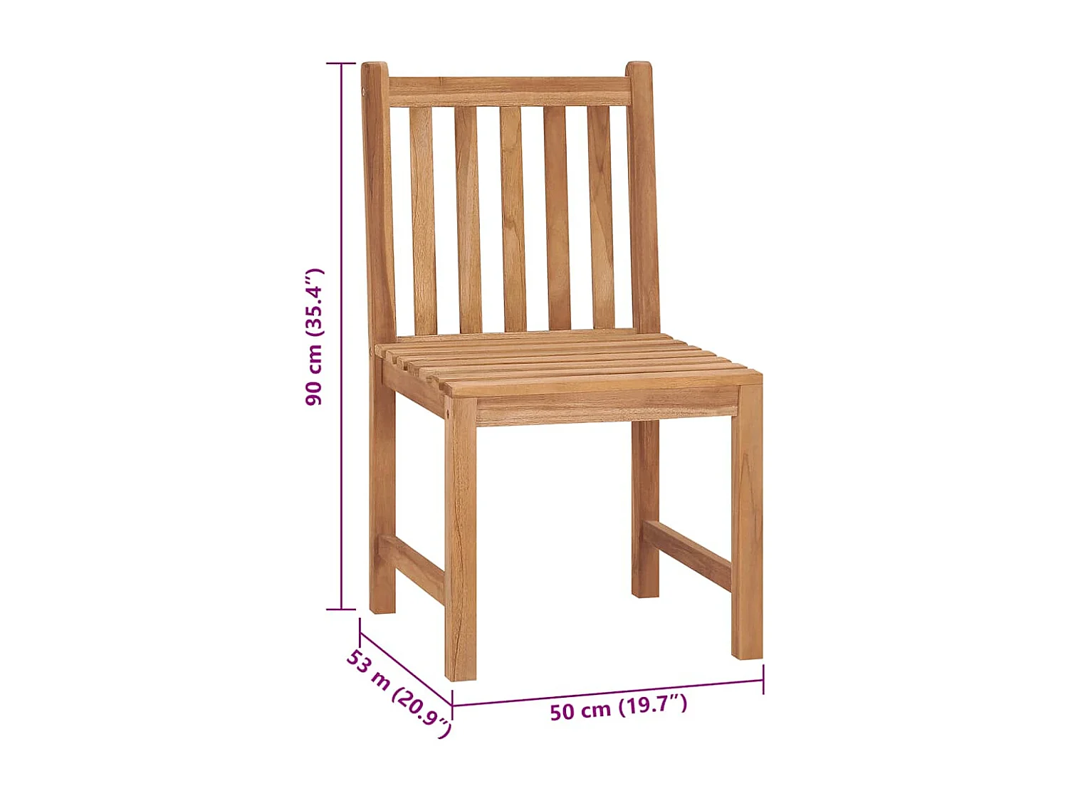 Chaises de jardin lot de 8 avec coussins Bois de teck massif