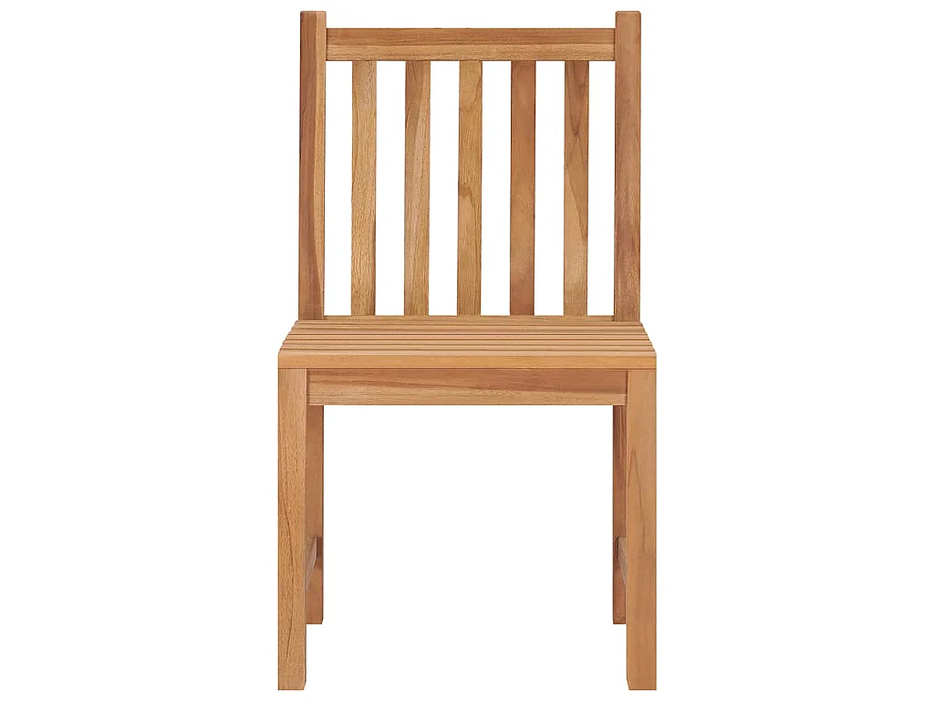Chaises de jardin lot de 8 avec coussins Bois de teck massif
