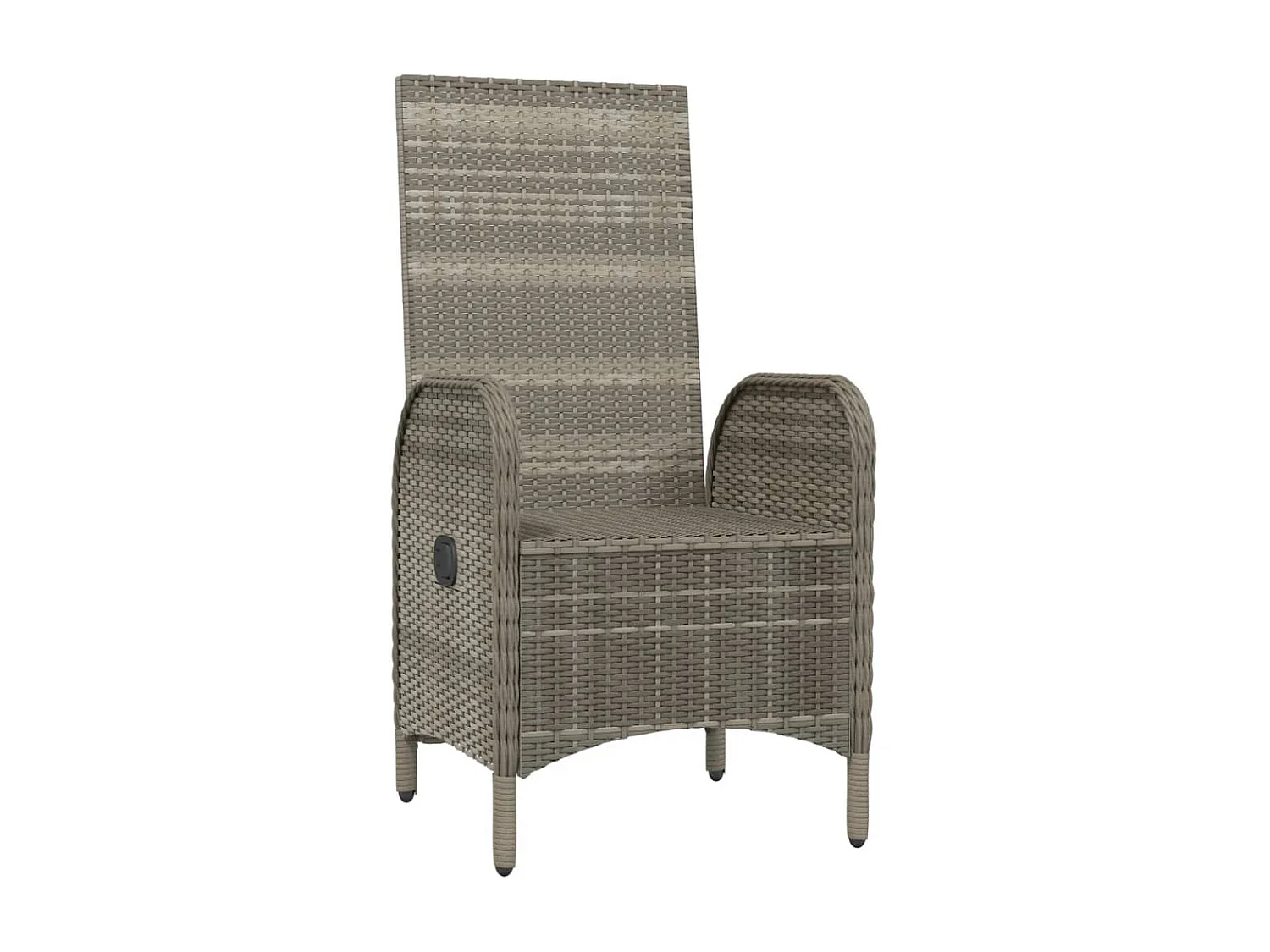 Chaises d'extérieur lot de 2 Résine tressée Gris