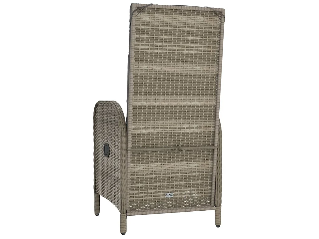 Tuinstoelen 2 st poly rattan grijs