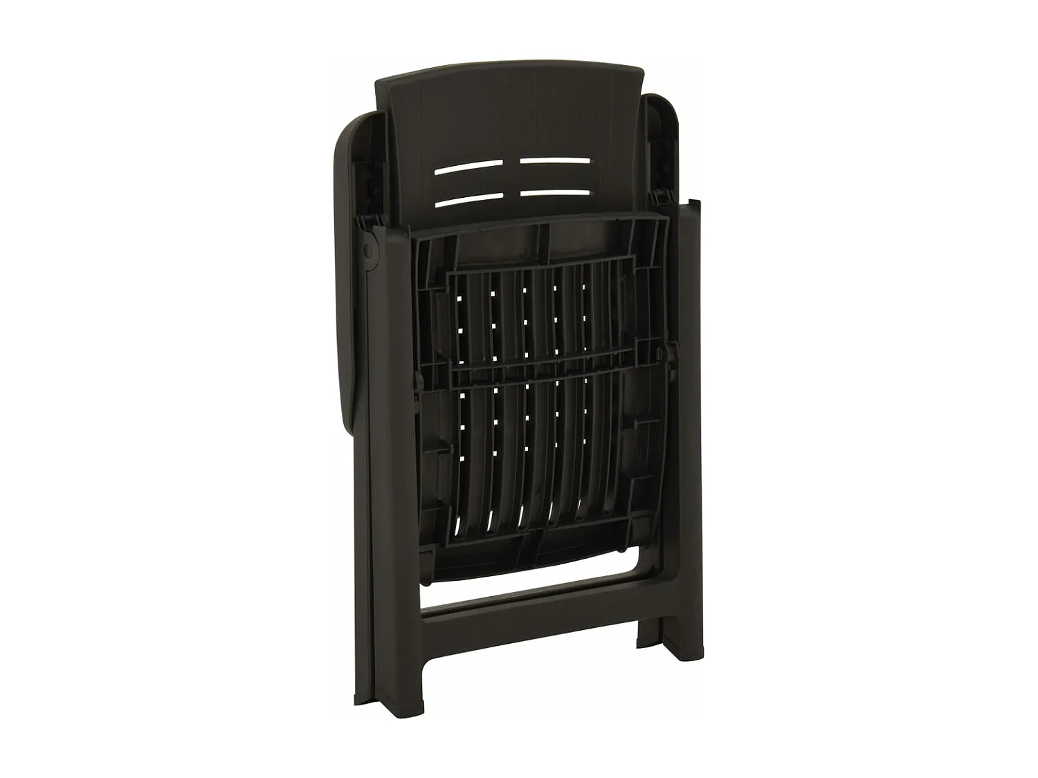 Tuinstoelen 2 st verstelbaar kunststof antracietkleurig