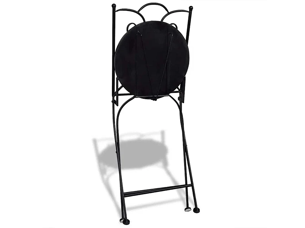 Bistrostoelen inklapbaar 2 st keramiek terracottakleurig