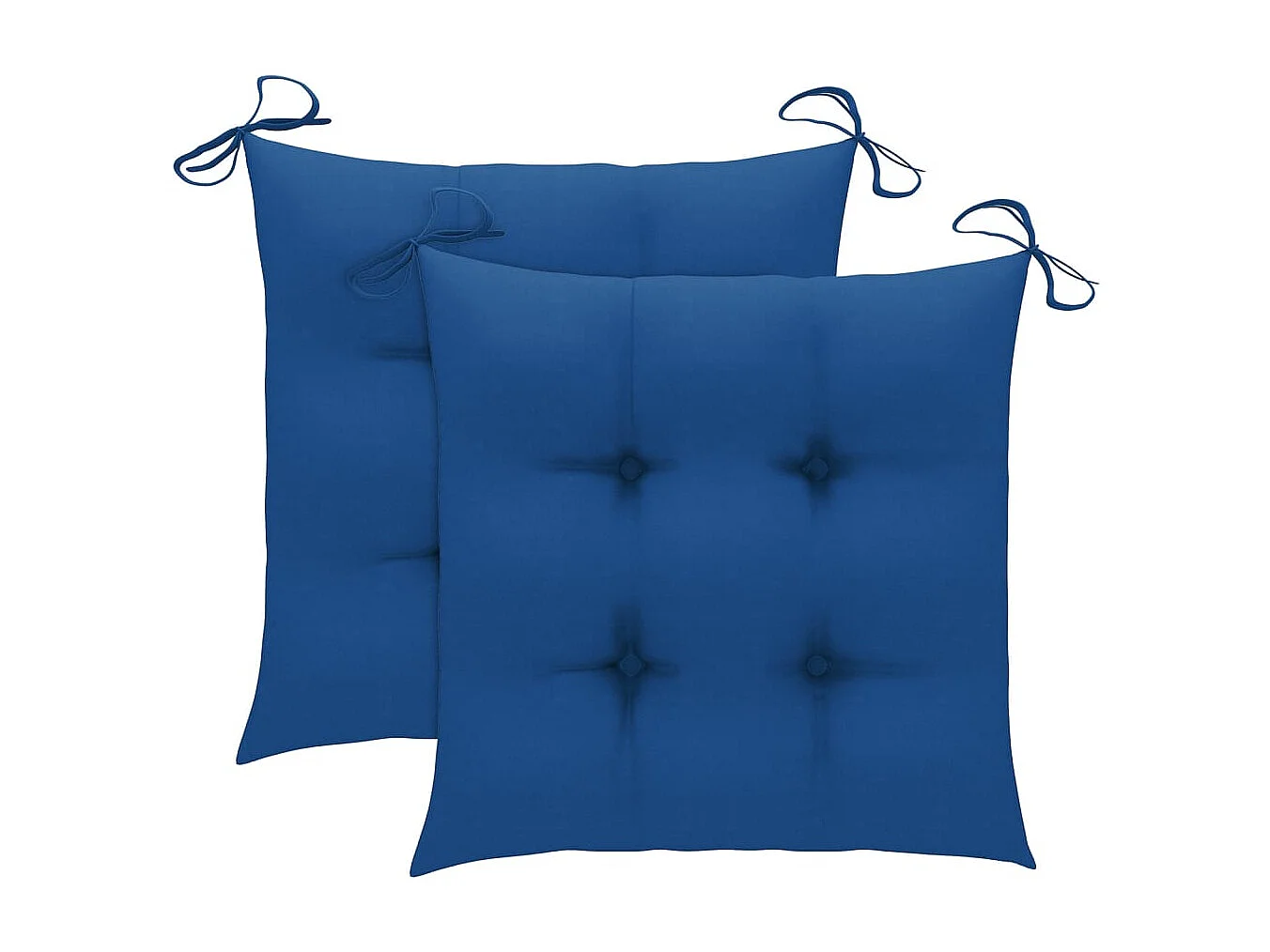 Sedie da Pranzo da Giardino con Cuscini 2 pz Massello di Acacia