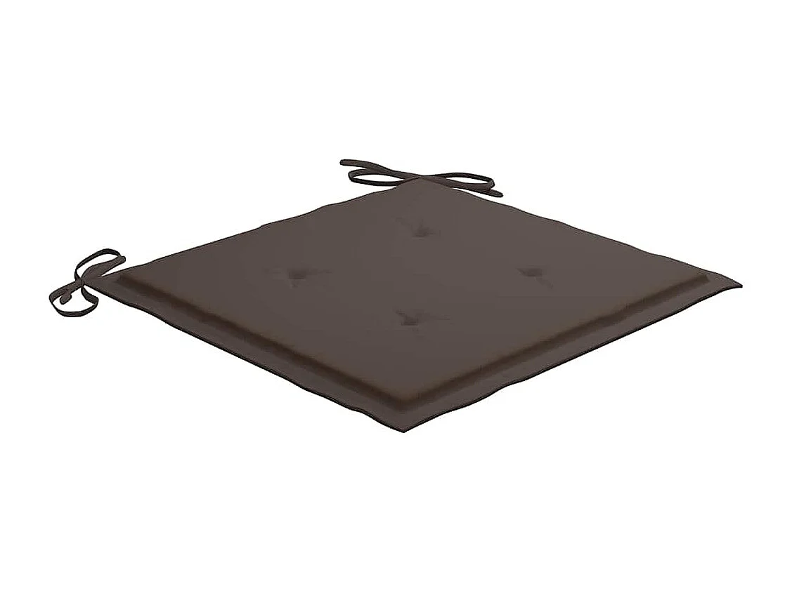 Stapelbare Gartenstühle mit Kissen 4 Stk. Massivholz Teak