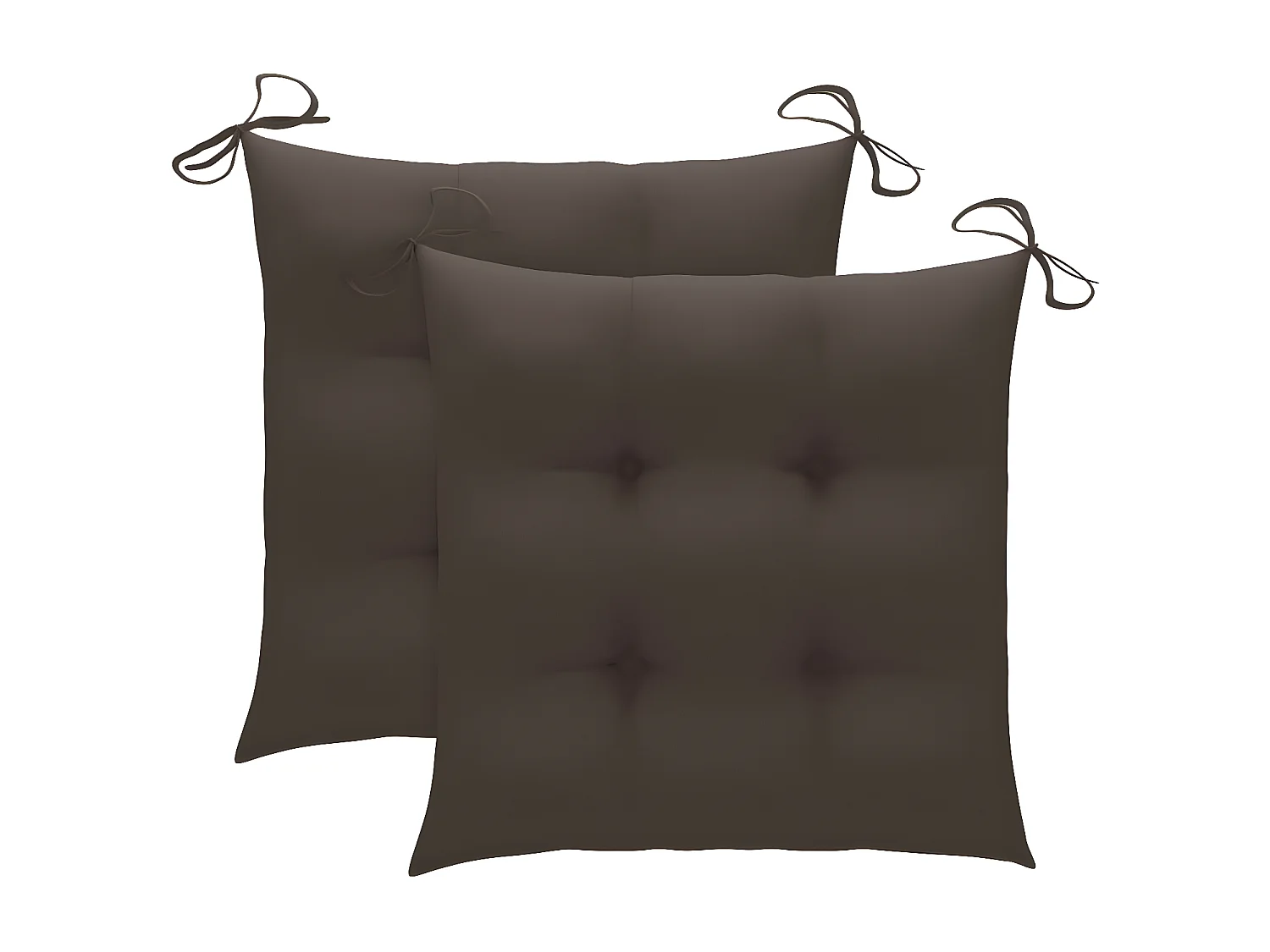 Sedie da Pranzo da Esterni con Cuscini 2 pz Massello di Acacia