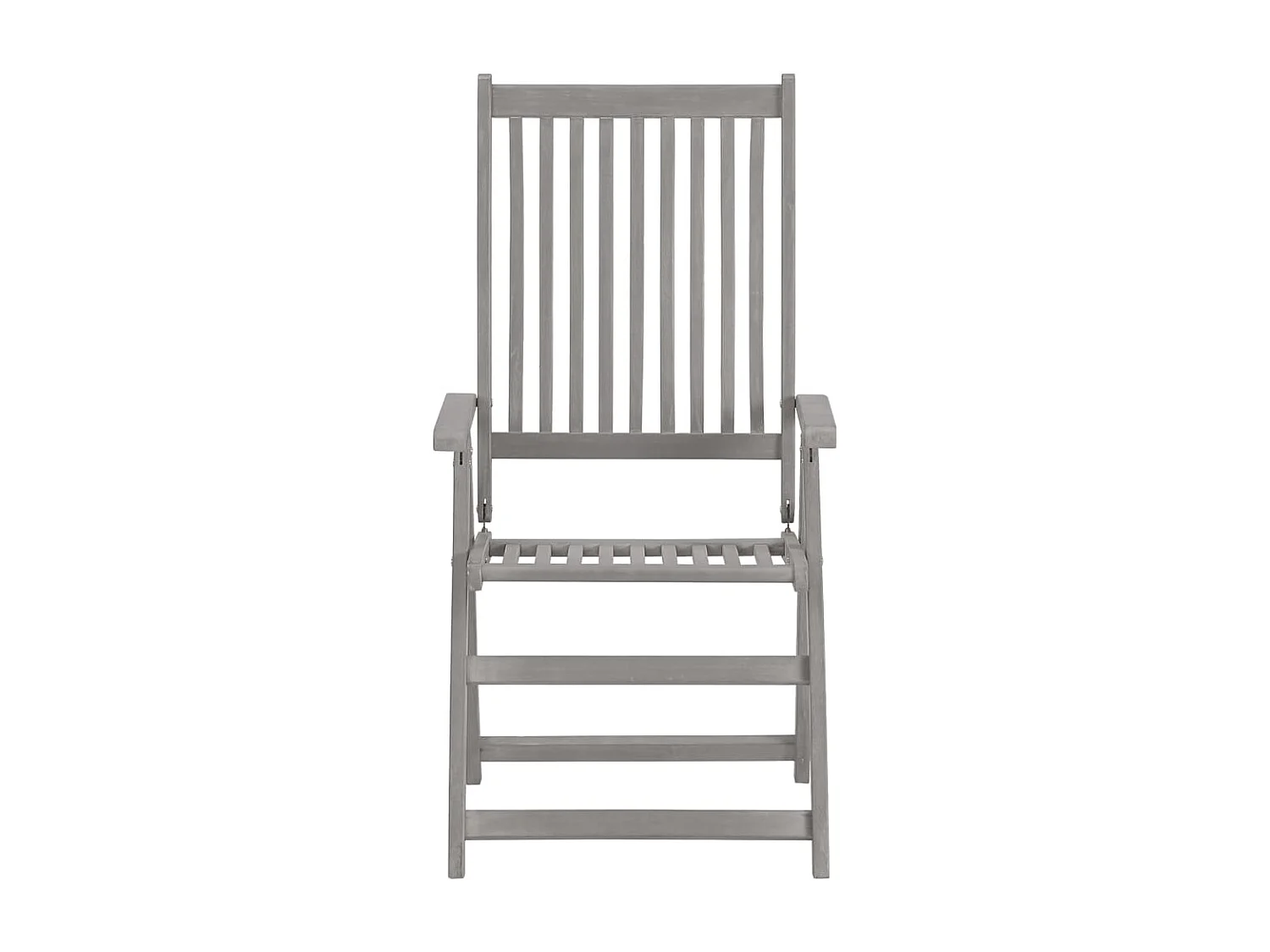 Verstellbare Gartenstühle 2 Stk. mit Auflagen Massivholz Akazie