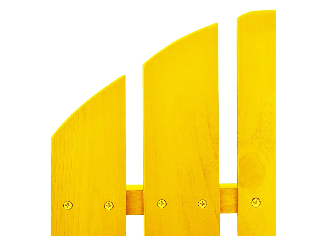 Chaise à bascule de jardin Adirondack bois de sapin jaune