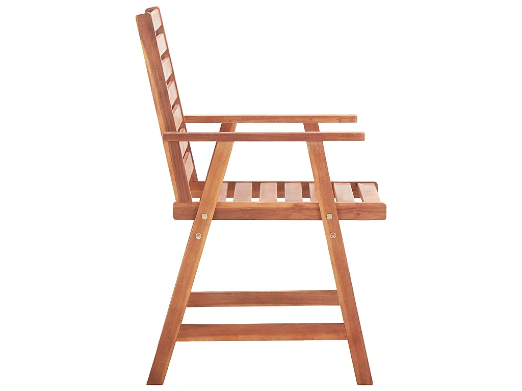 Garten-Essstühle 2 Stk. mit Kissen Massivholz Akazie