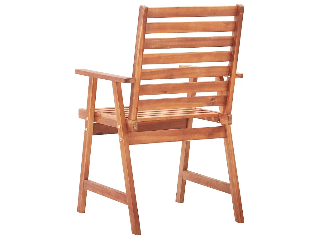 Garten-Essstühle 2 Stk. mit Kissen Massivholz Akazie
