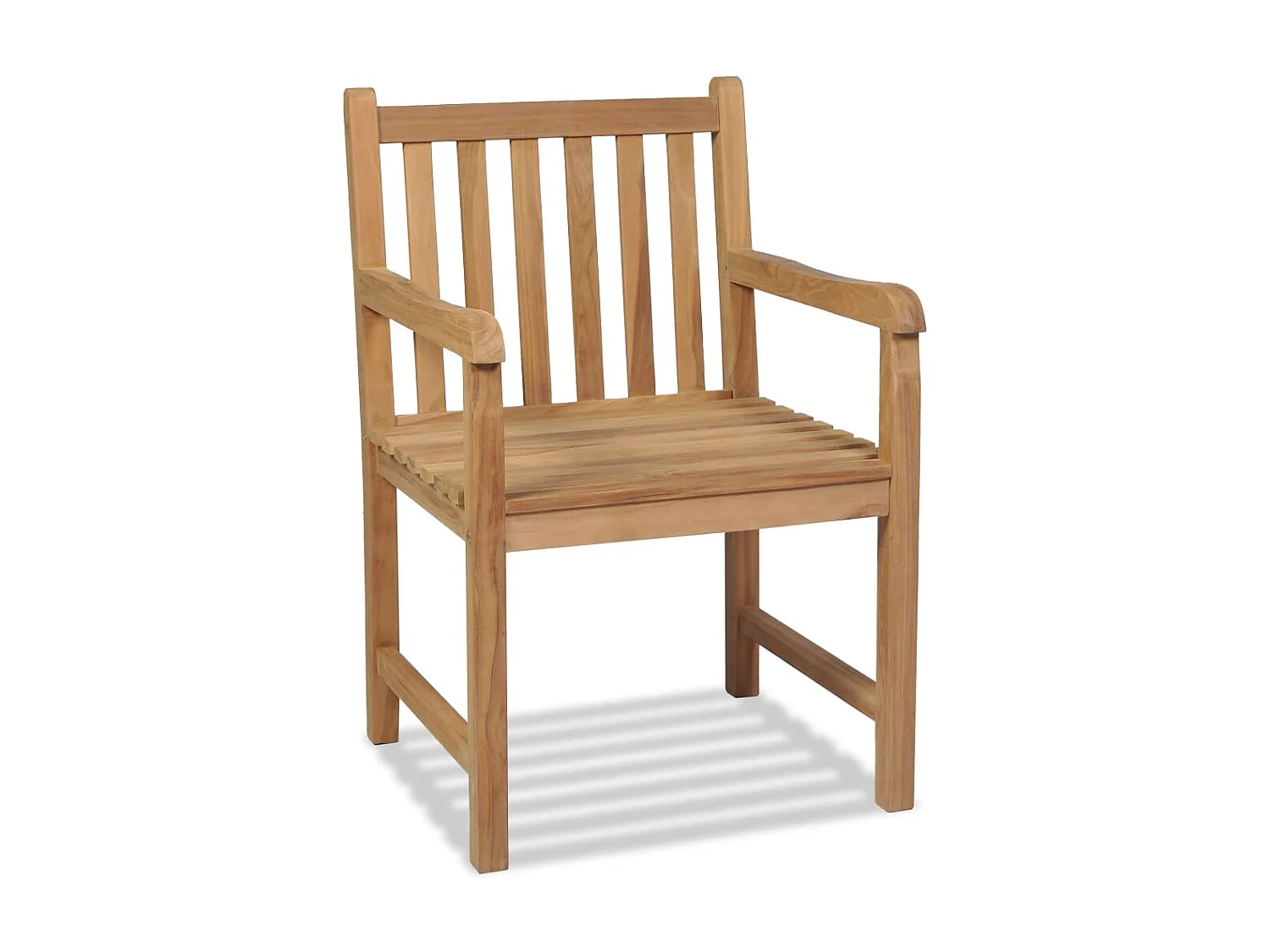 Gartenstühle 2 Stk. Massivholz Teak