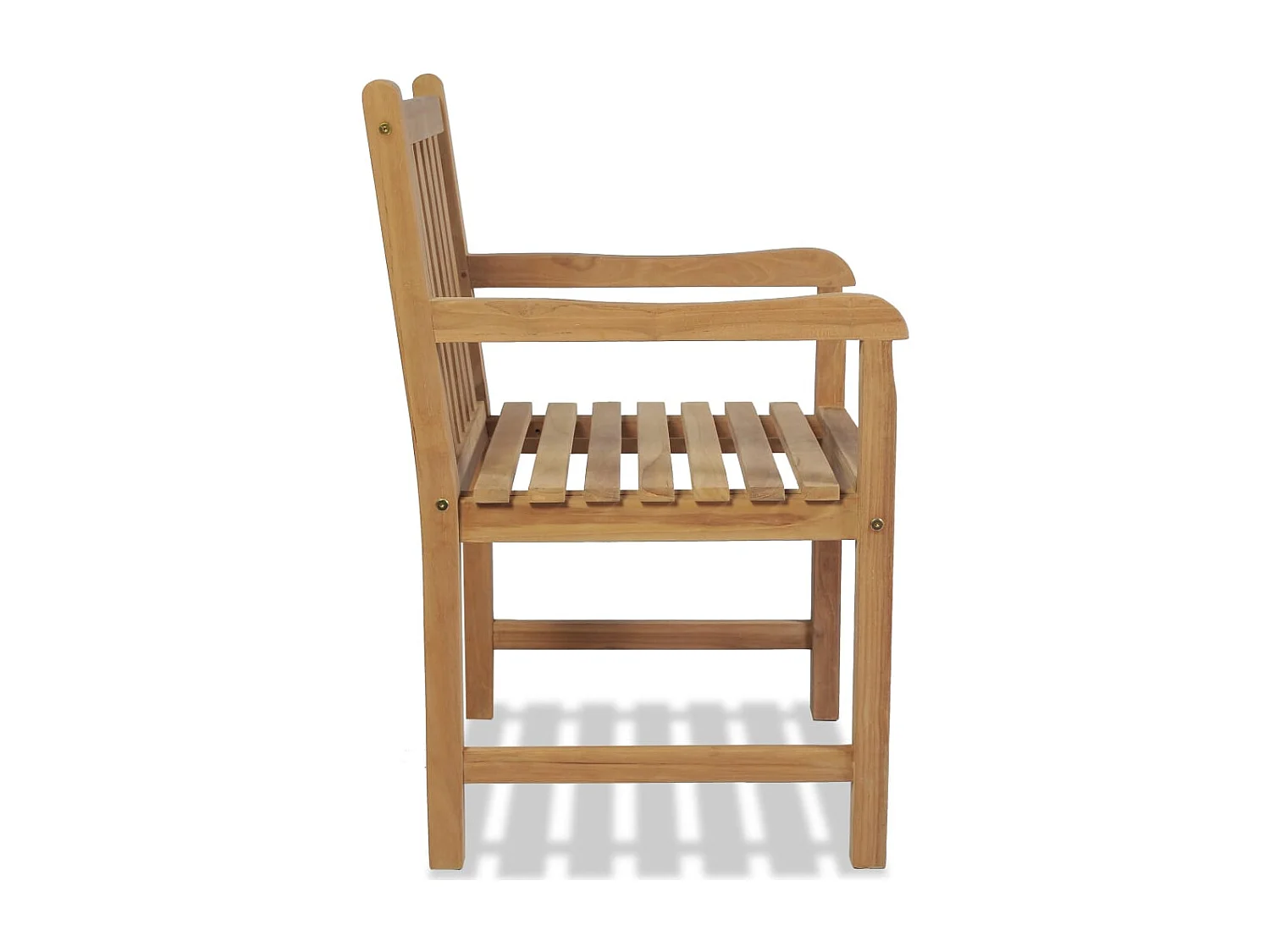 Gartenstühle 2 Stk. Massivholz Teak