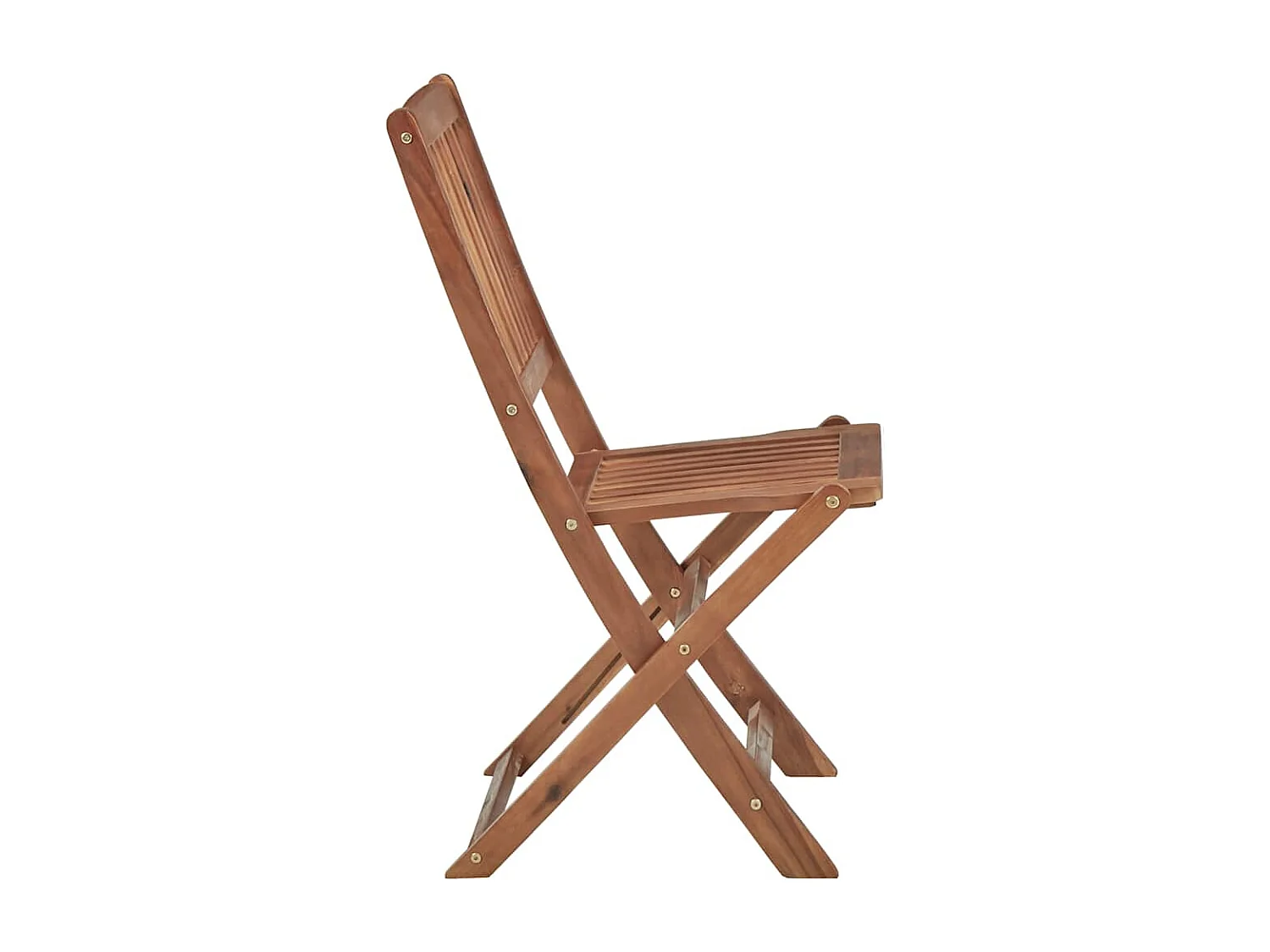 Chaises pliables de jardin lot de 6 avec coussins Bois d'acacia
