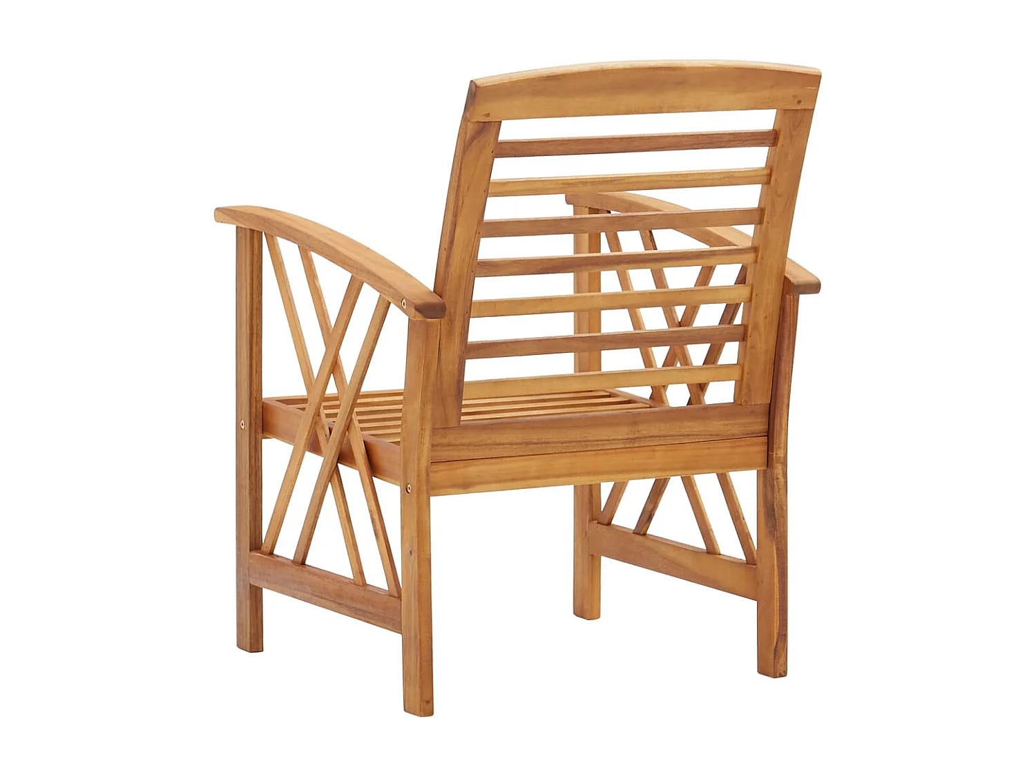 Chaises de jardin lot de 2 Bois d'acacia massif