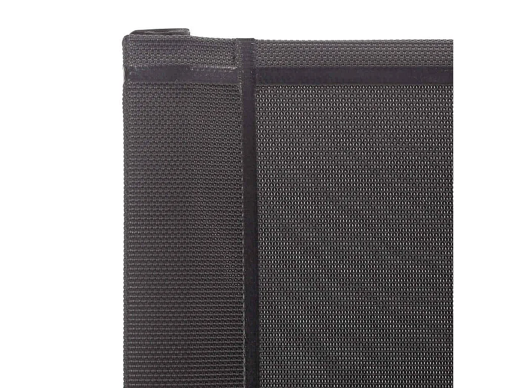 Chaises de jardin lot de 2 Textilène et acier inoxydable Gris