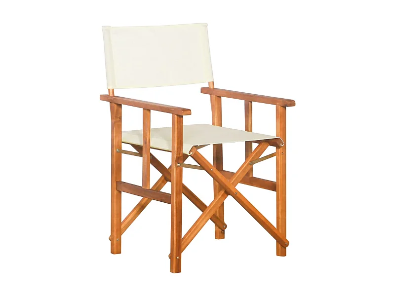 Silla de director madera maciza de acacia