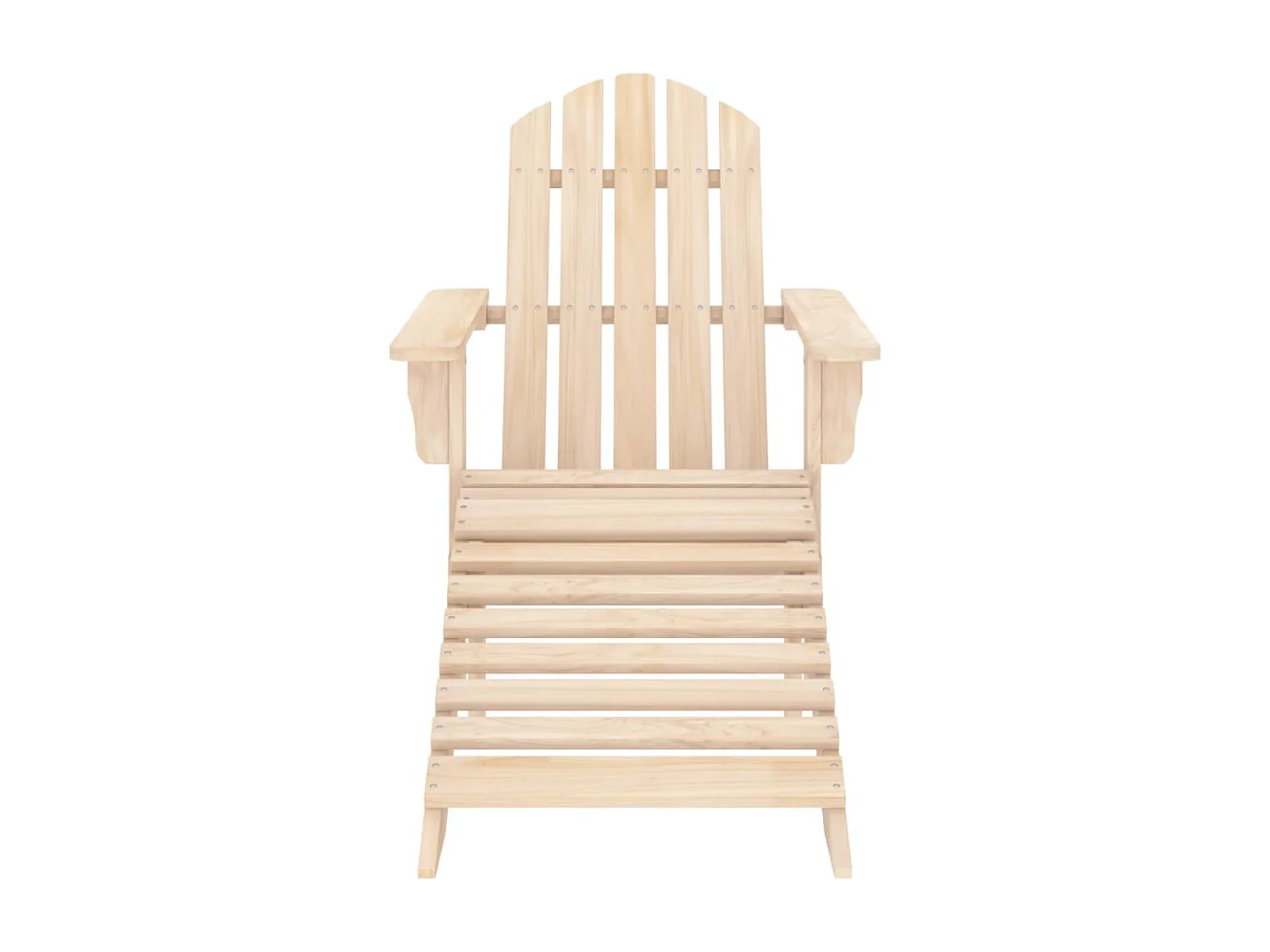 Adirondack-Gartenstuhl mit Fußteil Massivholz Tanne