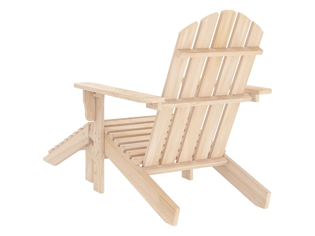 Adirondack-Gartenstuhl mit Fußteil Massivholz Tanne