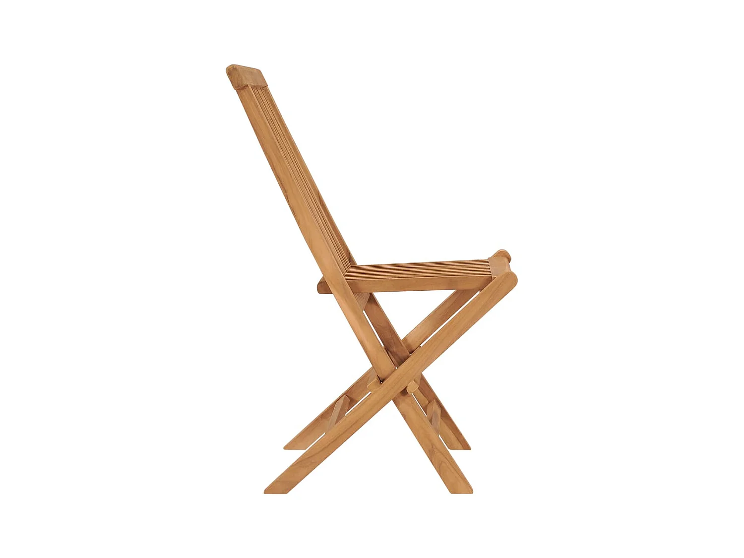 Chaises de jardin pliables lot de 4 Bois de teck massif