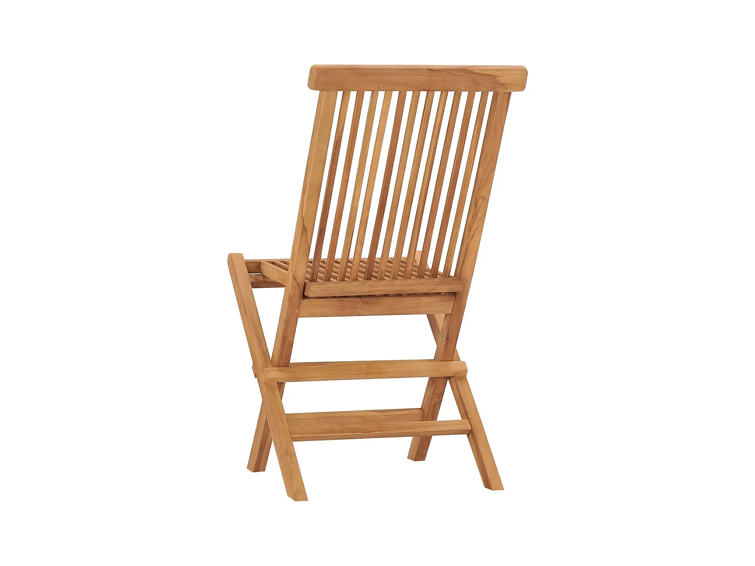 Chaises de jardin pliables lot de 4 Bois de teck massif