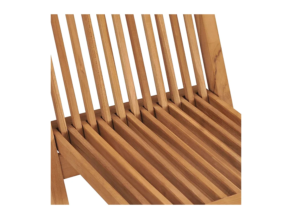 Chaises de jardin pliables lot de 4 Bois de teck massif