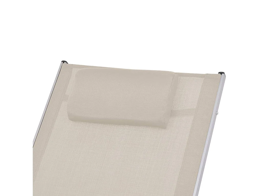 Cadeira de baloiço para jardim textilene creme