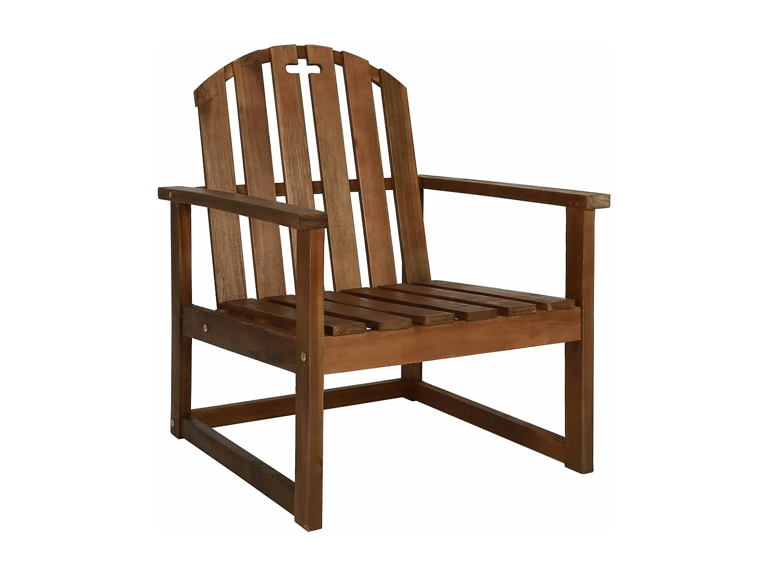 Garten-Armlehnstühle 2 Stk. Massivholz Akazie