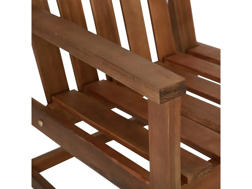 Chaises de jardin lot de 2 Bois d'acacia solide