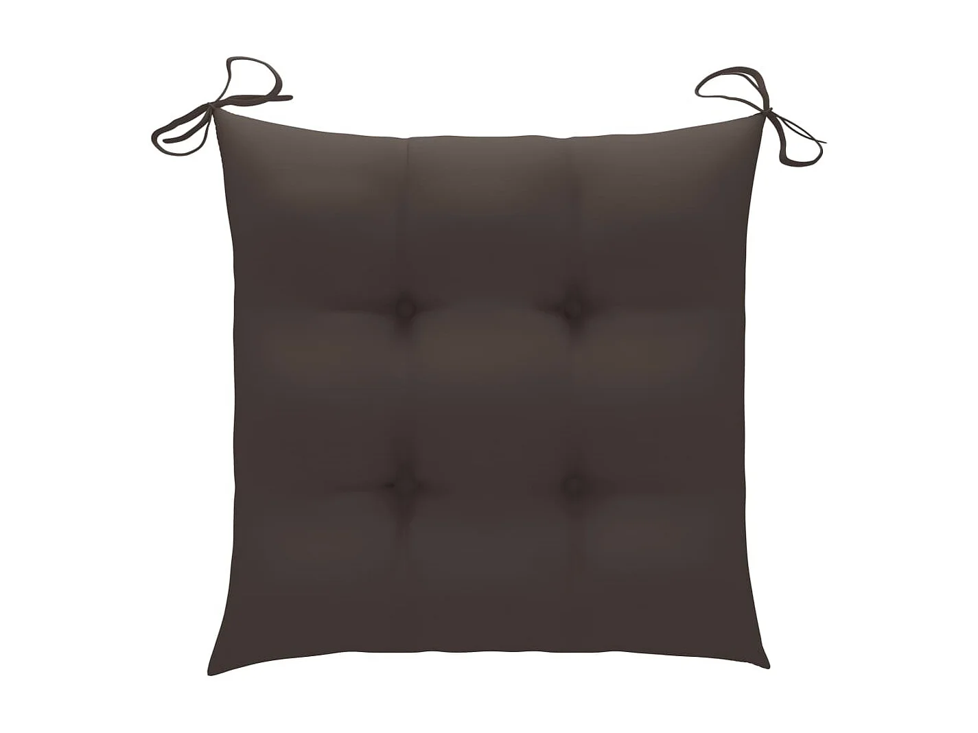 Gartenstühle 8 Stk. mit Taupe Kissen Massivholz Teak