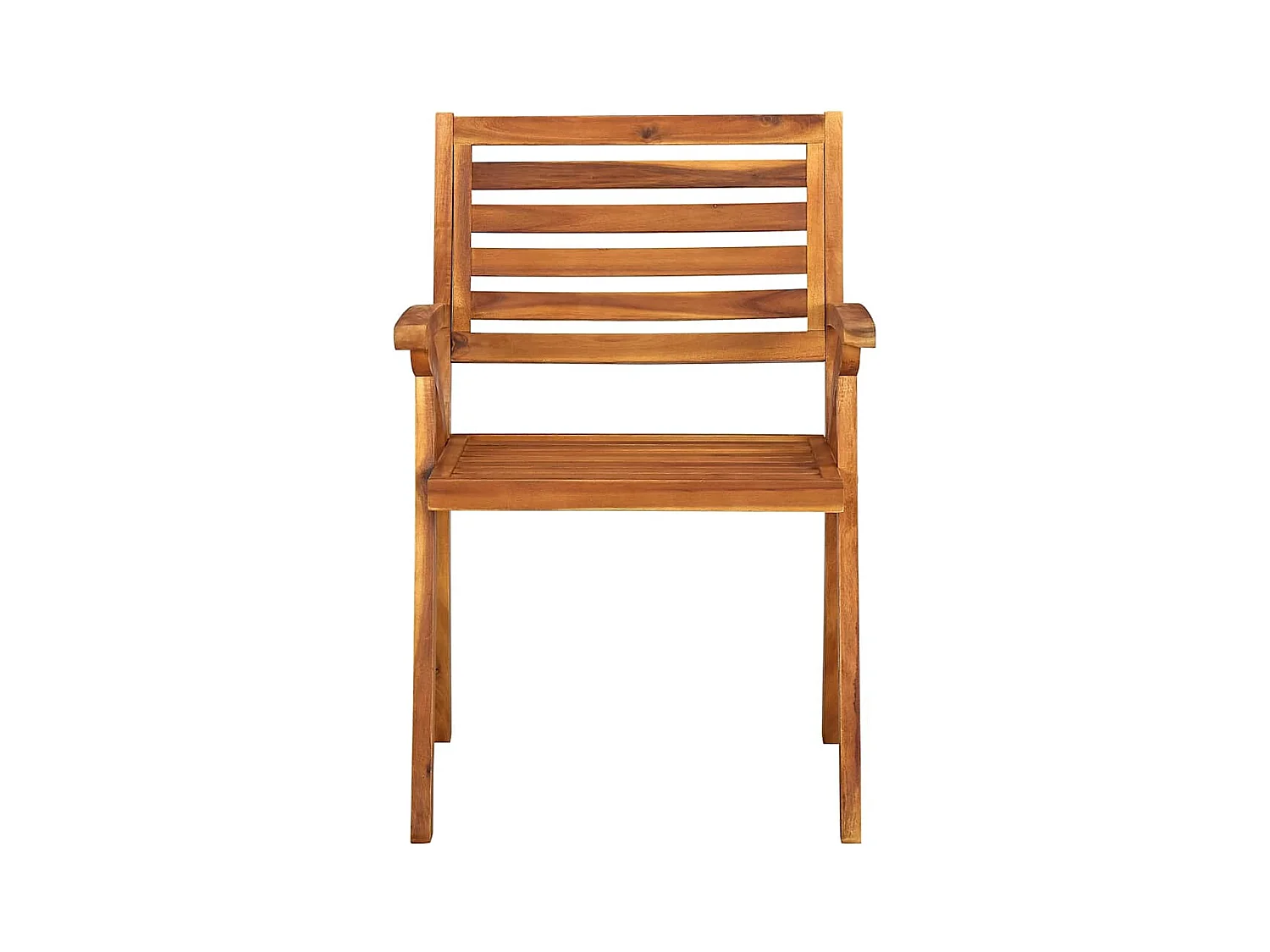 Tuinstoelen 8 st met kussens massief acaciahout