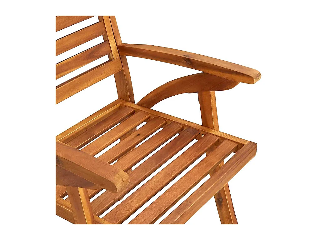 Tuinstoelen 8 st met kussens massief acaciahout