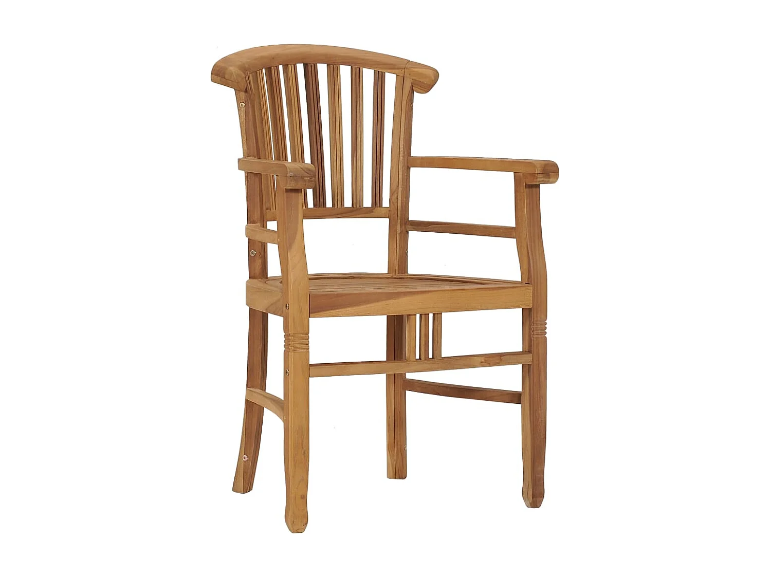 Chaises de jardin lot de 2 Bois de teck solide