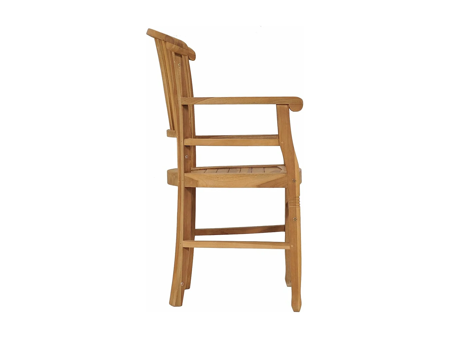 Chaises de jardin lot de 2 Bois de teck solide
