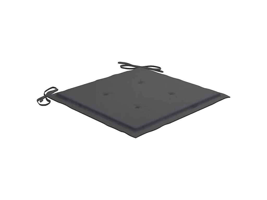 Chaises de jardin et coussins lot de 8 Bois acacia solide Gris