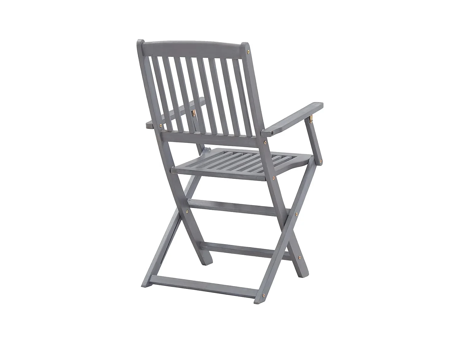 Chaises pliables d'extérieur lot de 2 Bois d'acacia solide