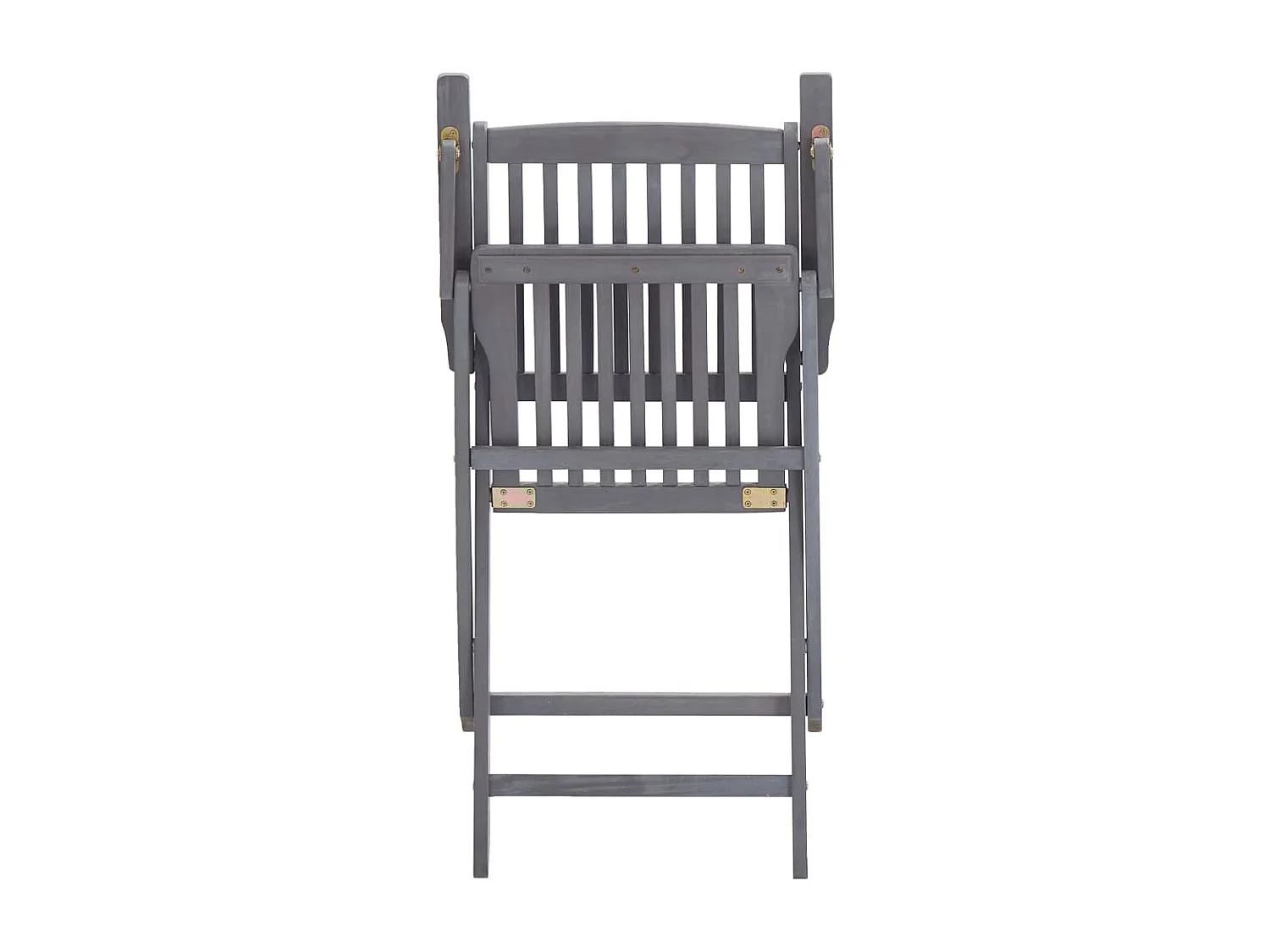 Chaises pliables d'extérieur lot de 2 Bois d'acacia solide