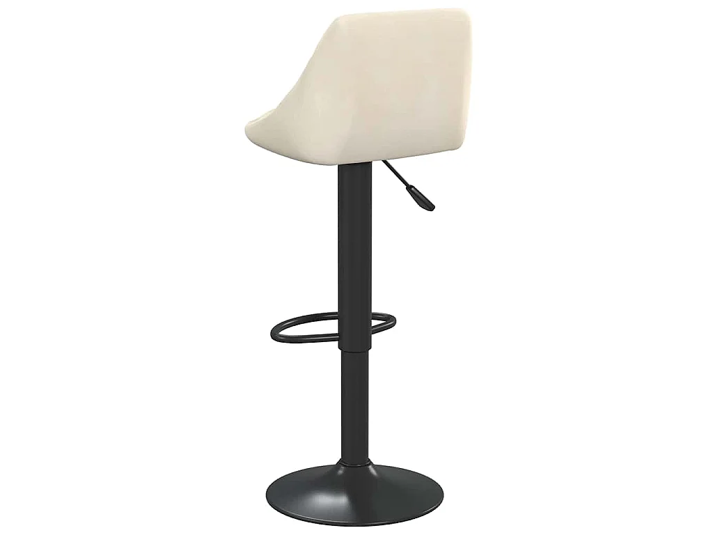 Bancos de bar 2 pcs veludo creme