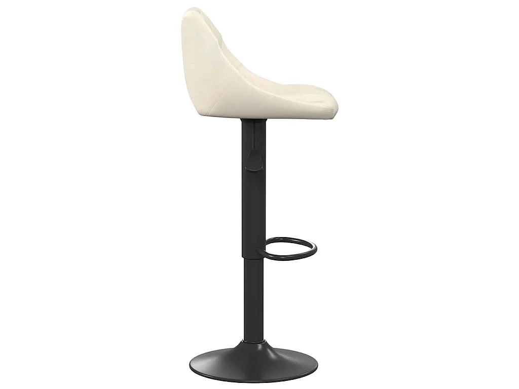 Bancos de bar 2 pcs veludo creme