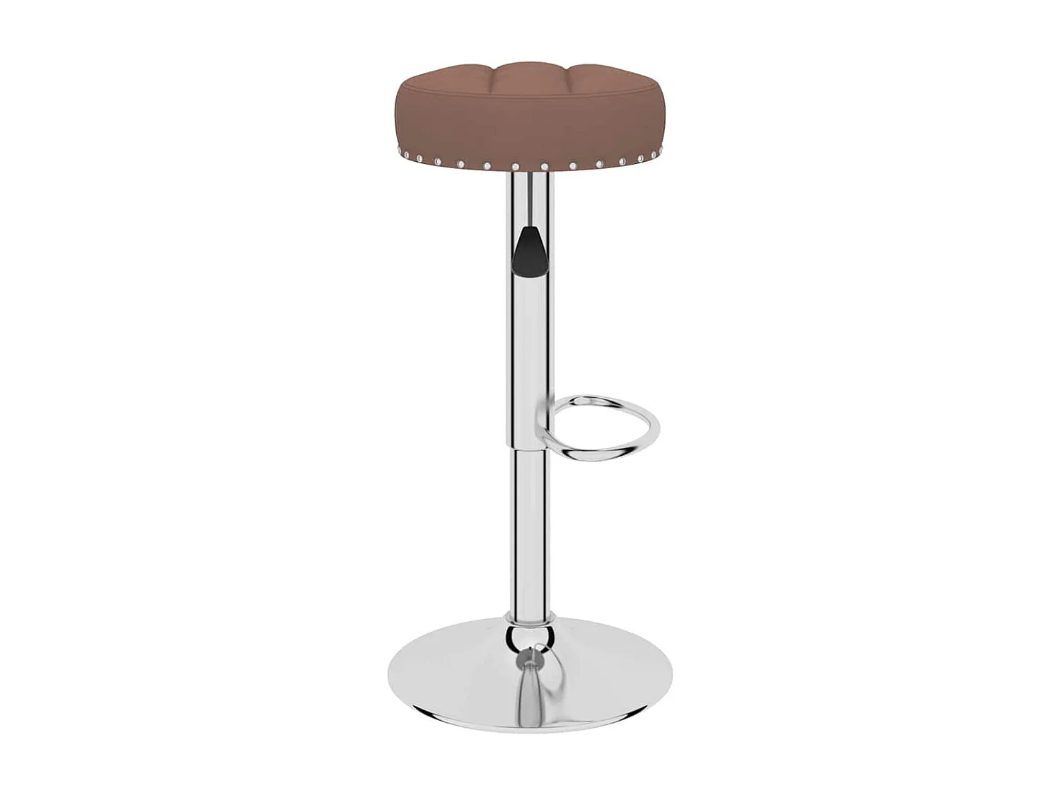 Tabourets de bar lot de 2 marron tissu