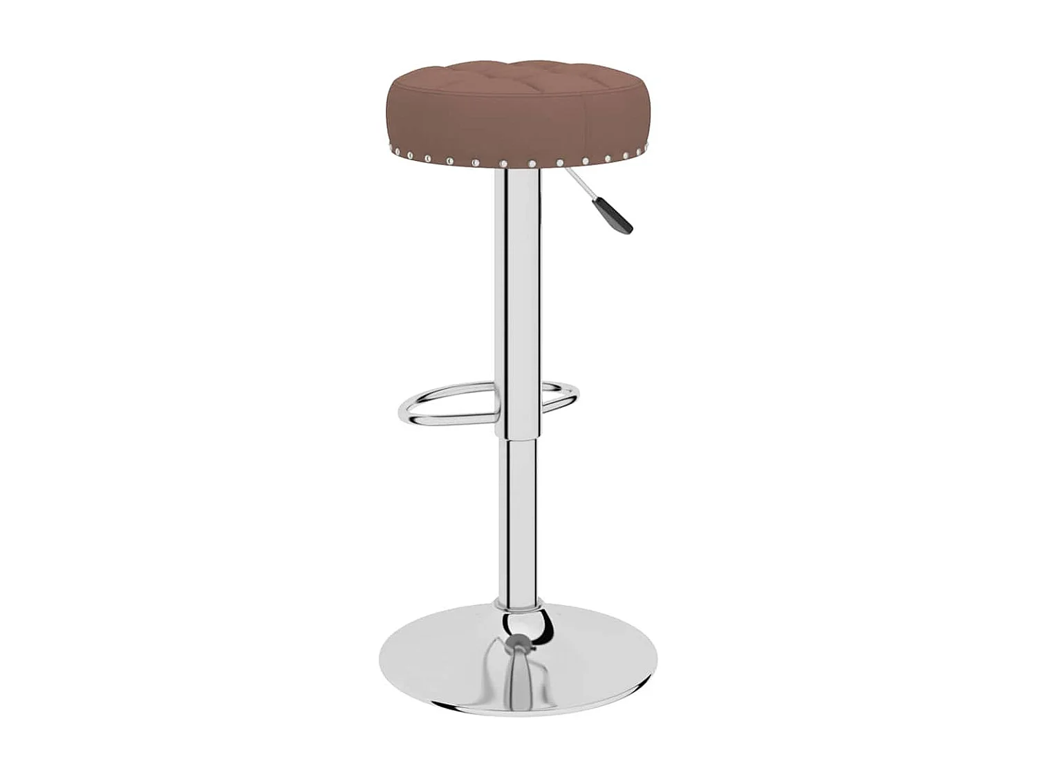 Tabourets de bar lot de 2 marron tissu