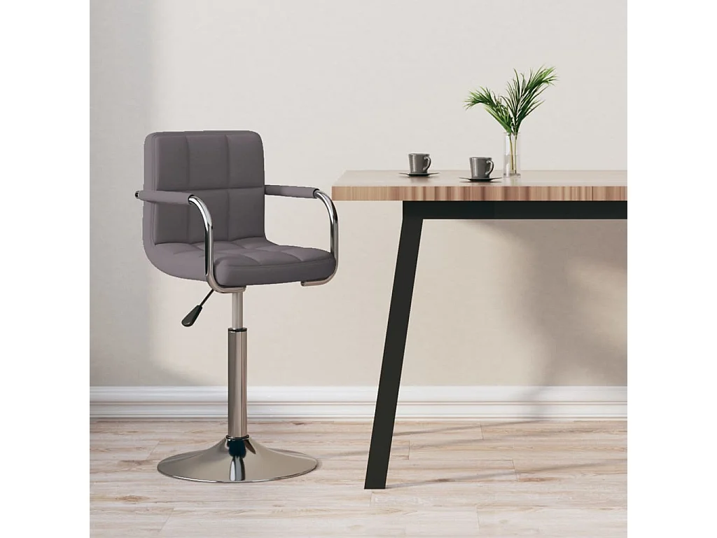 Tabouret de bar Taupe Tissu