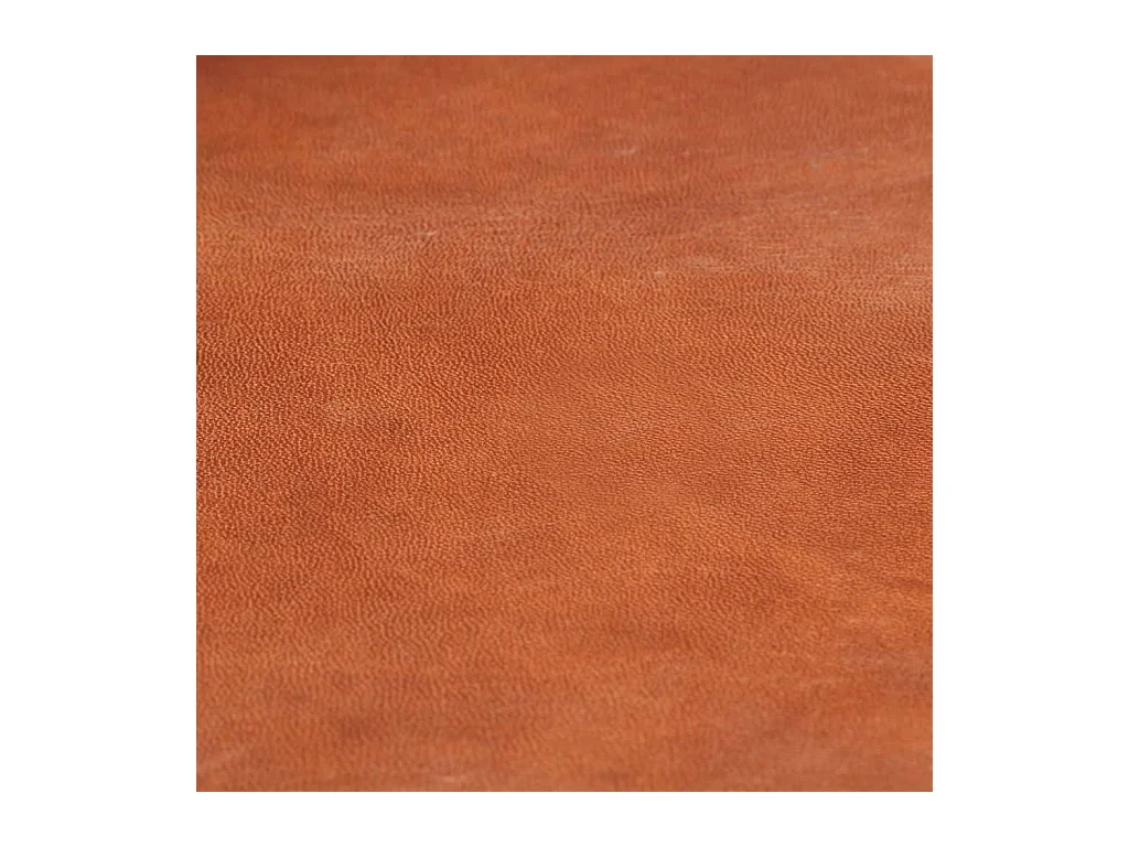 Tabourets de bar lot de 2 marron cuir véritable