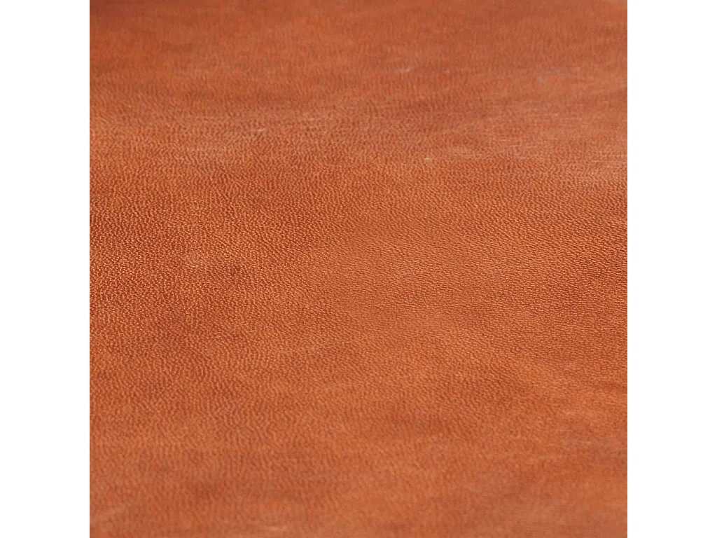 Tabourets de bar lot de 2 marron cuir véritable